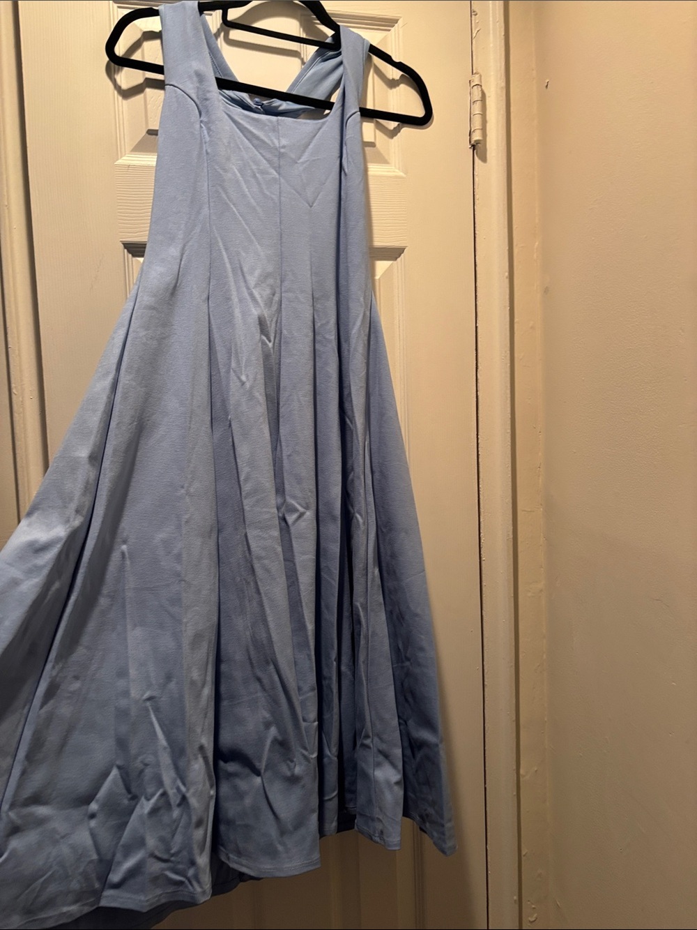 Light Blue Sleeveless A-Line Dress